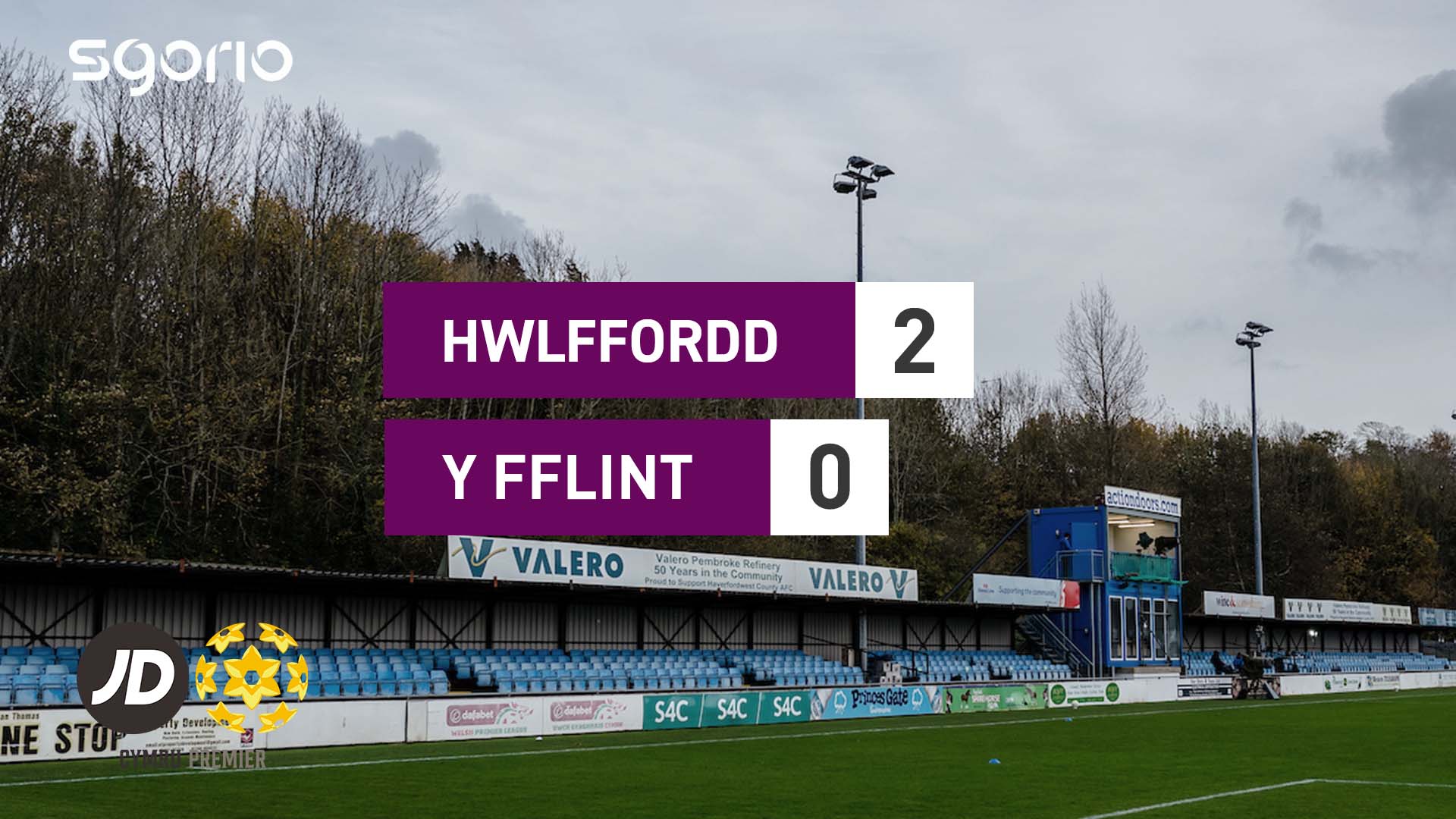 Hwlffordd 2-0 Y Fflint