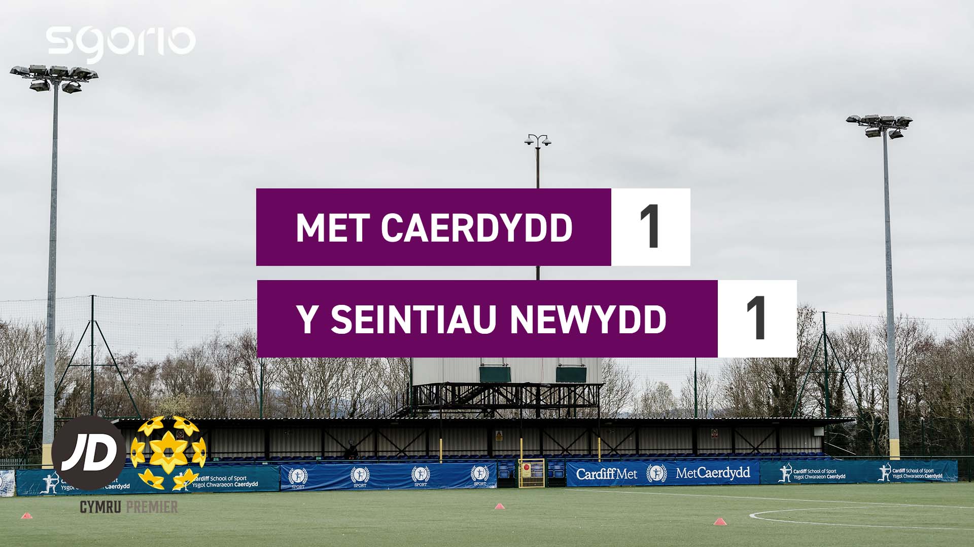 Met Caerdydd 1-1 Y Seintiau Newydd