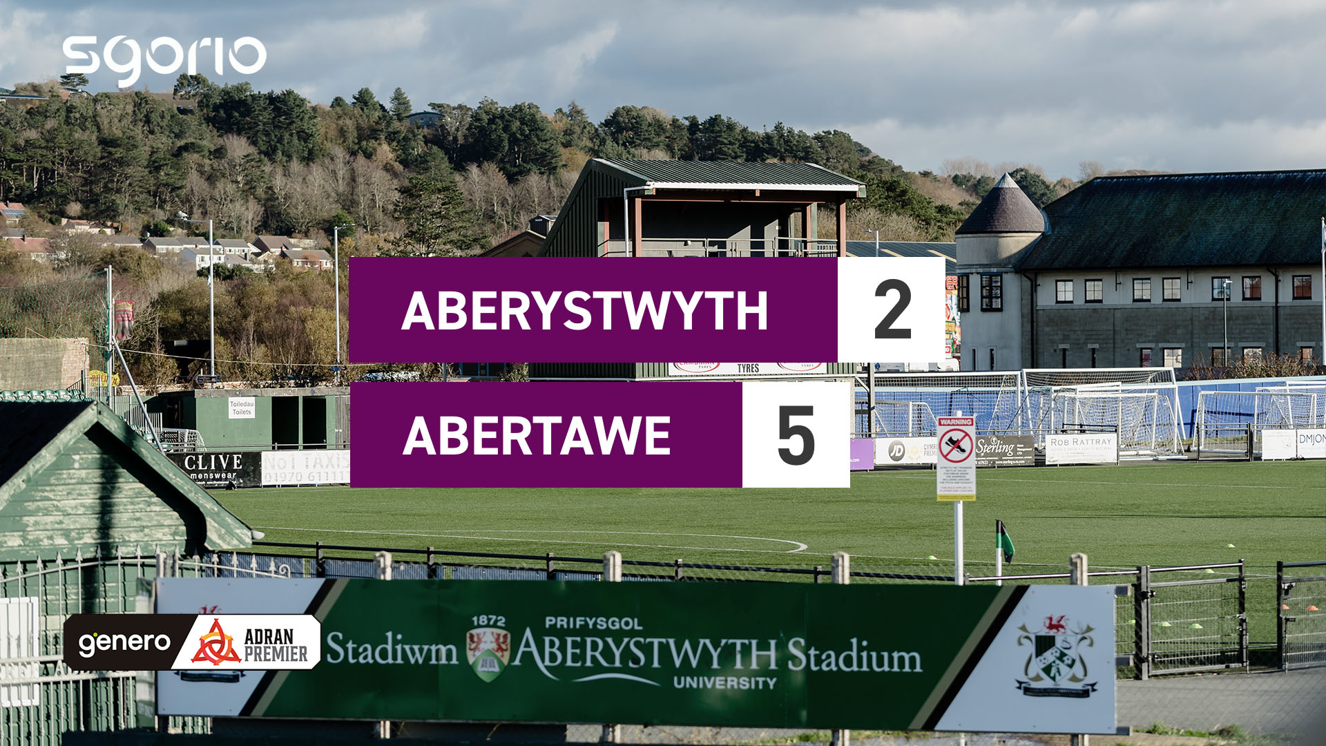 Aberystwyth 2-5 Abertawe