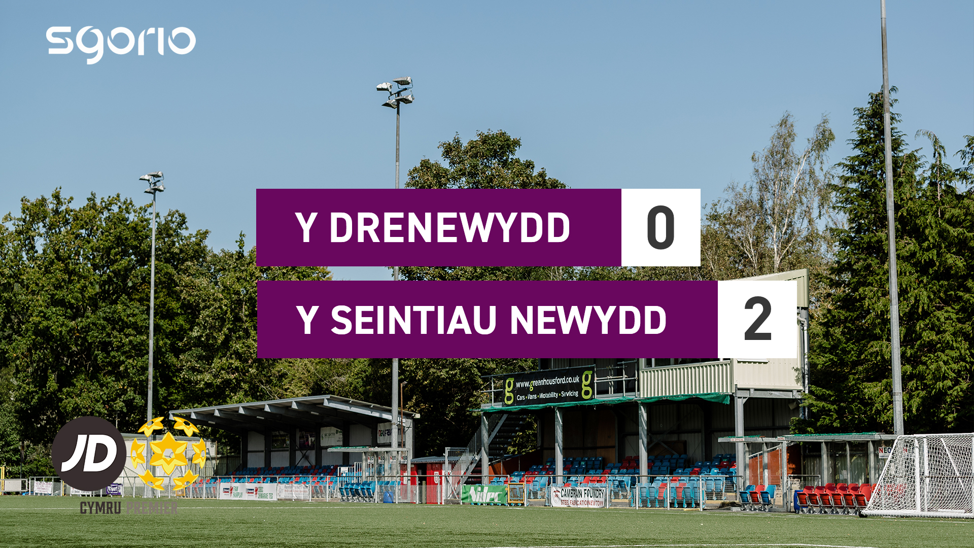 Y Drenewydd 0-2 Y Seintiau Newydd