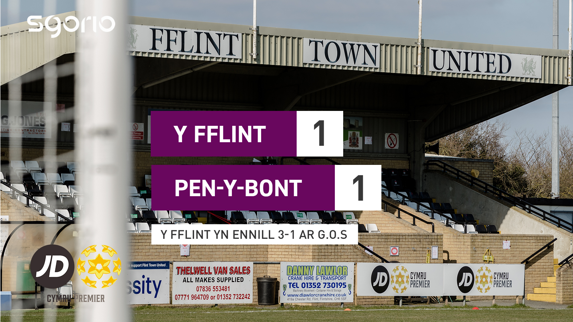 Flint Town United 1-1 Pen-y-bont